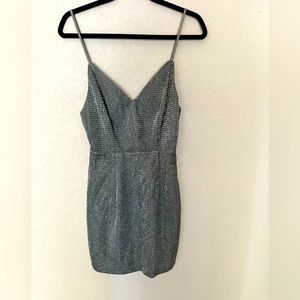 Lulus silver dress! Fits amazing